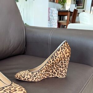 Banana Republic Leopard Print Wedges